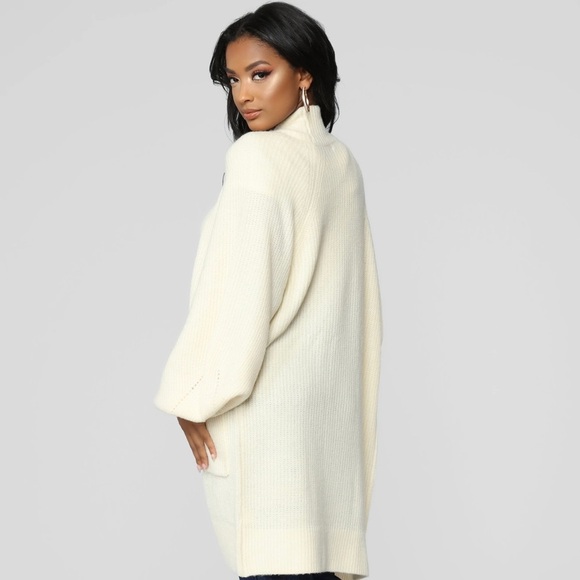 Womens New Fashion Nova Miss Me Duster - Cream - Picture 3 of 6